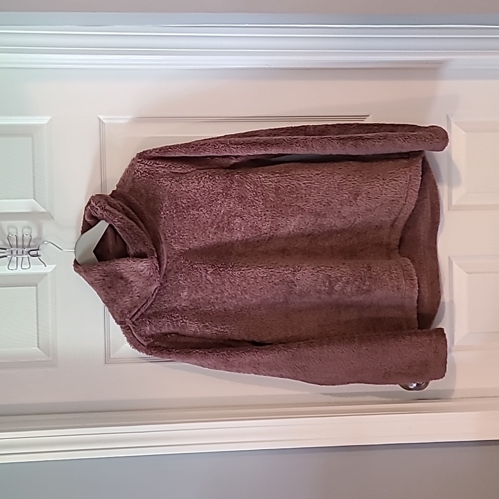 Zella Furry Fleece Funnel Neck Pullover